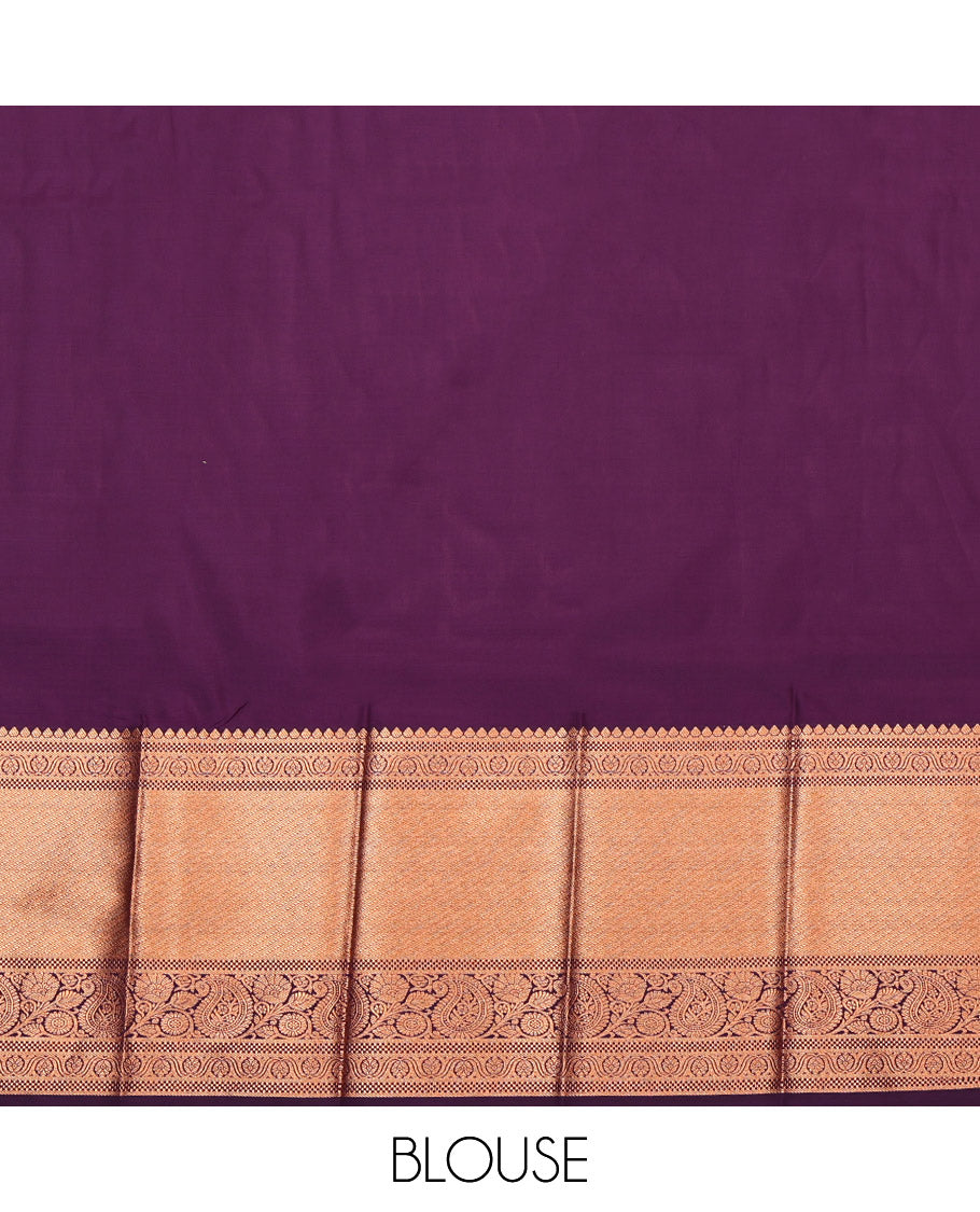 Pink Budget Silk Saree, Woven with Jacquard, Complemented by Contrast Traditional Zari Border, Grand Pallu, and a Contrast Blouse