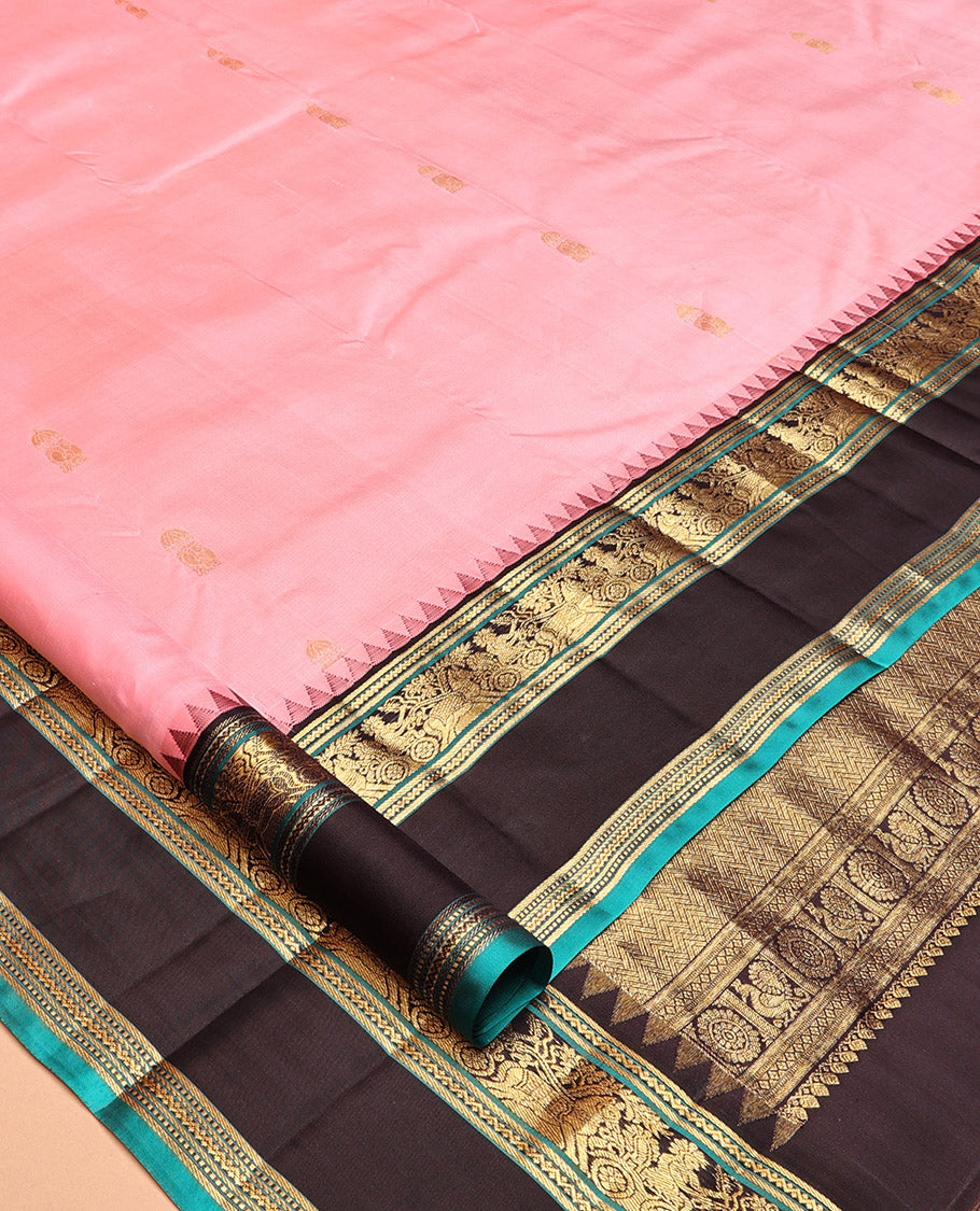 Pink and Navapalam Vasundhara Silk Saree