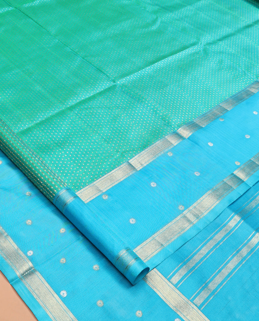 Blue Venkatagiri Silk Saree