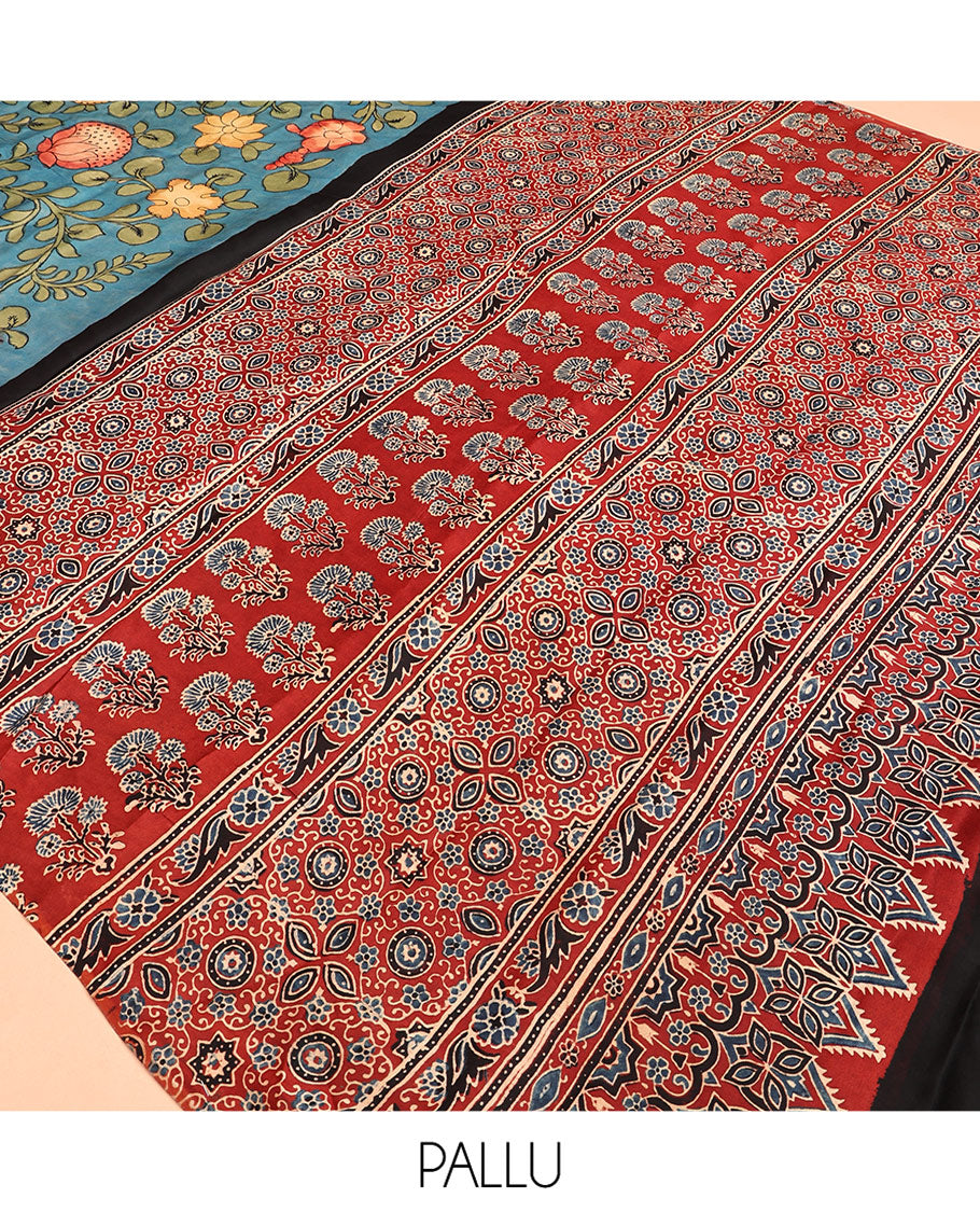 Blue Modal Silk