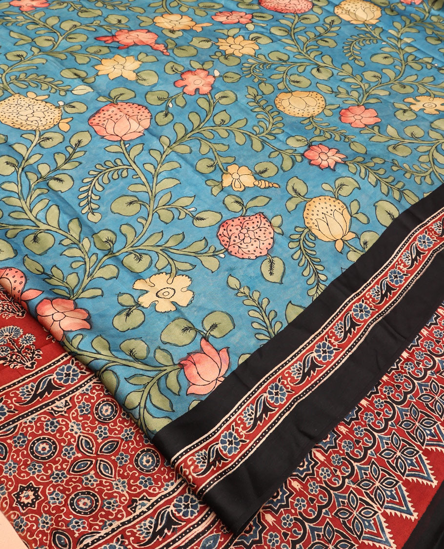 Blue Modal Silk