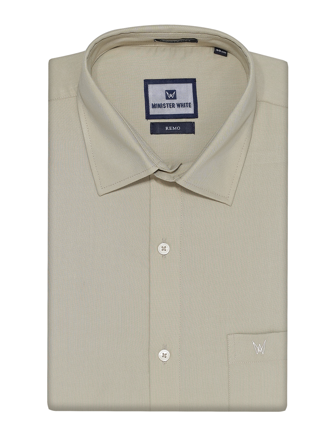 Mens Cotton Regular Fit Dark Sandal Colour Shirt Remo