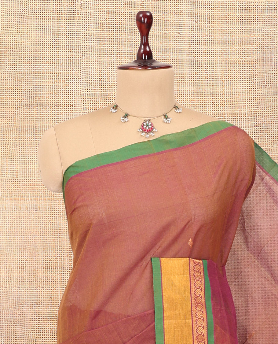 Onion Pink Venkatagiri Cotton Saree