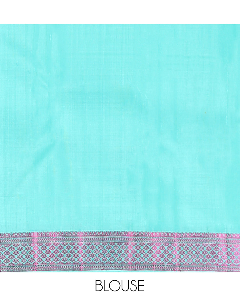 Blue Kanchipuram Silk Saree