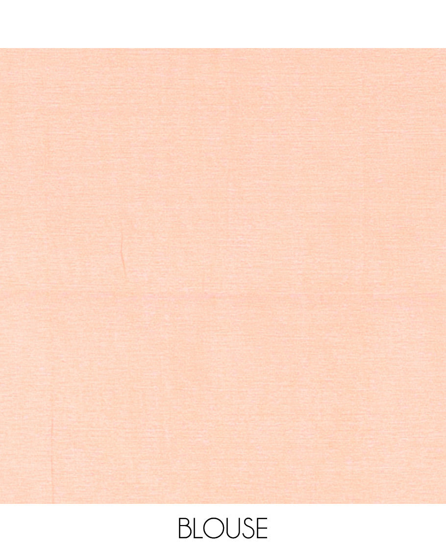 Borderless Orange Mul Cotton Saree, Subtly Sparkled With Big Sequins Work On Its Body, a Self-Pallu and Paired with a Matching Blouse