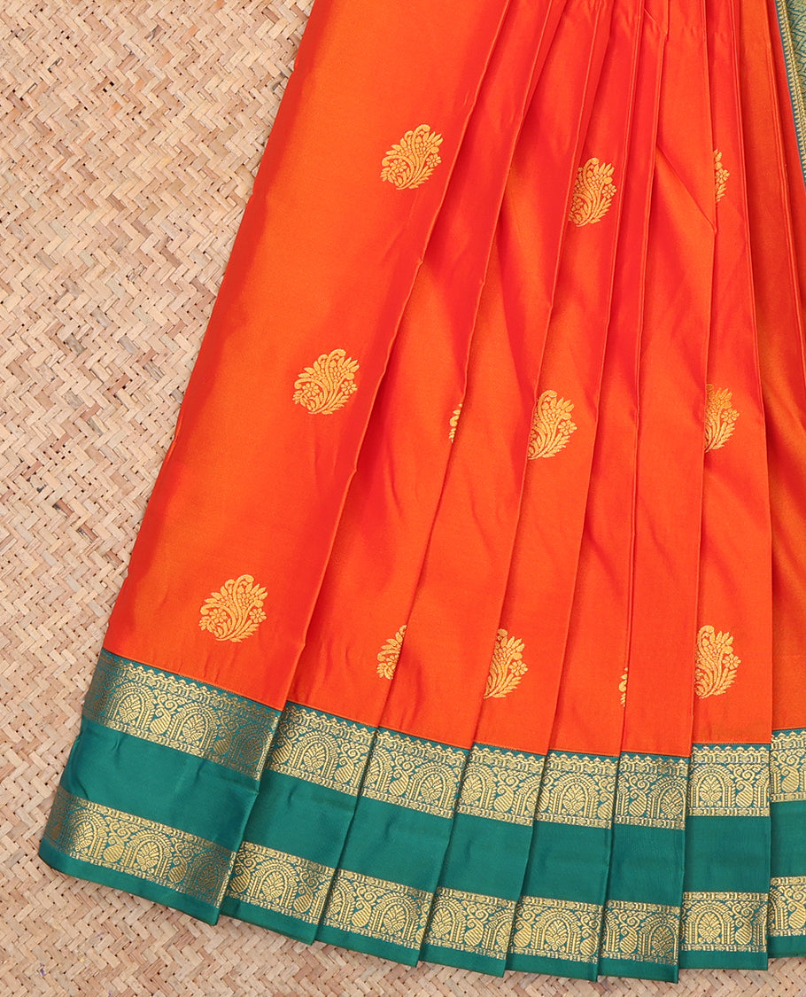 Orange Budget Silk Saree