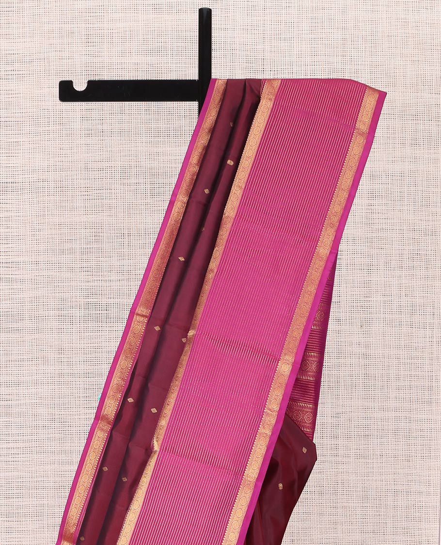 Wine-Magenta Vasundhara Silk Saree