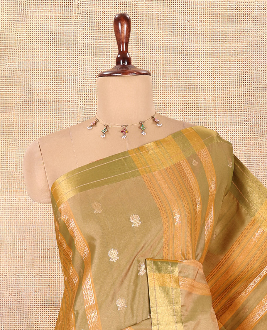 Mehendi Semi-Soft Silk Saree