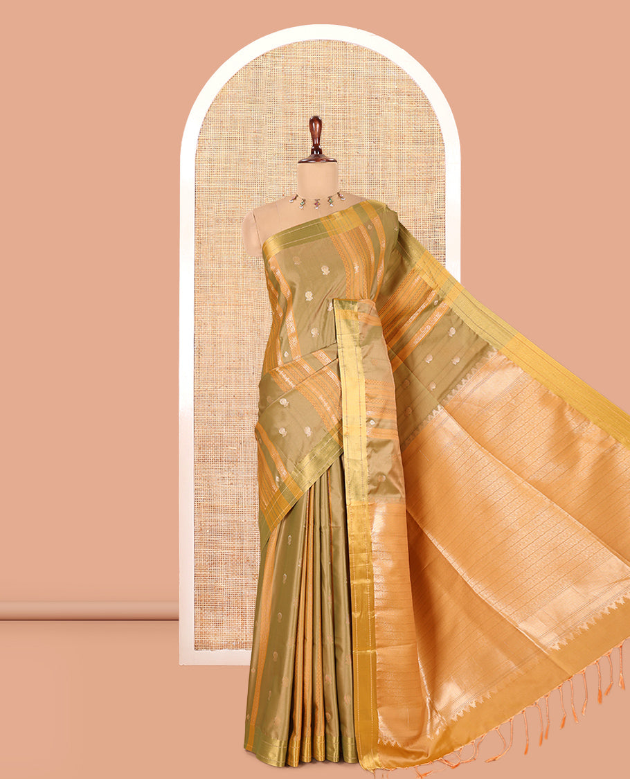 Mehendi Semi-Soft Silk Saree