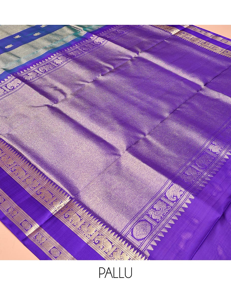 Blue Venkatagiri Silk Saree