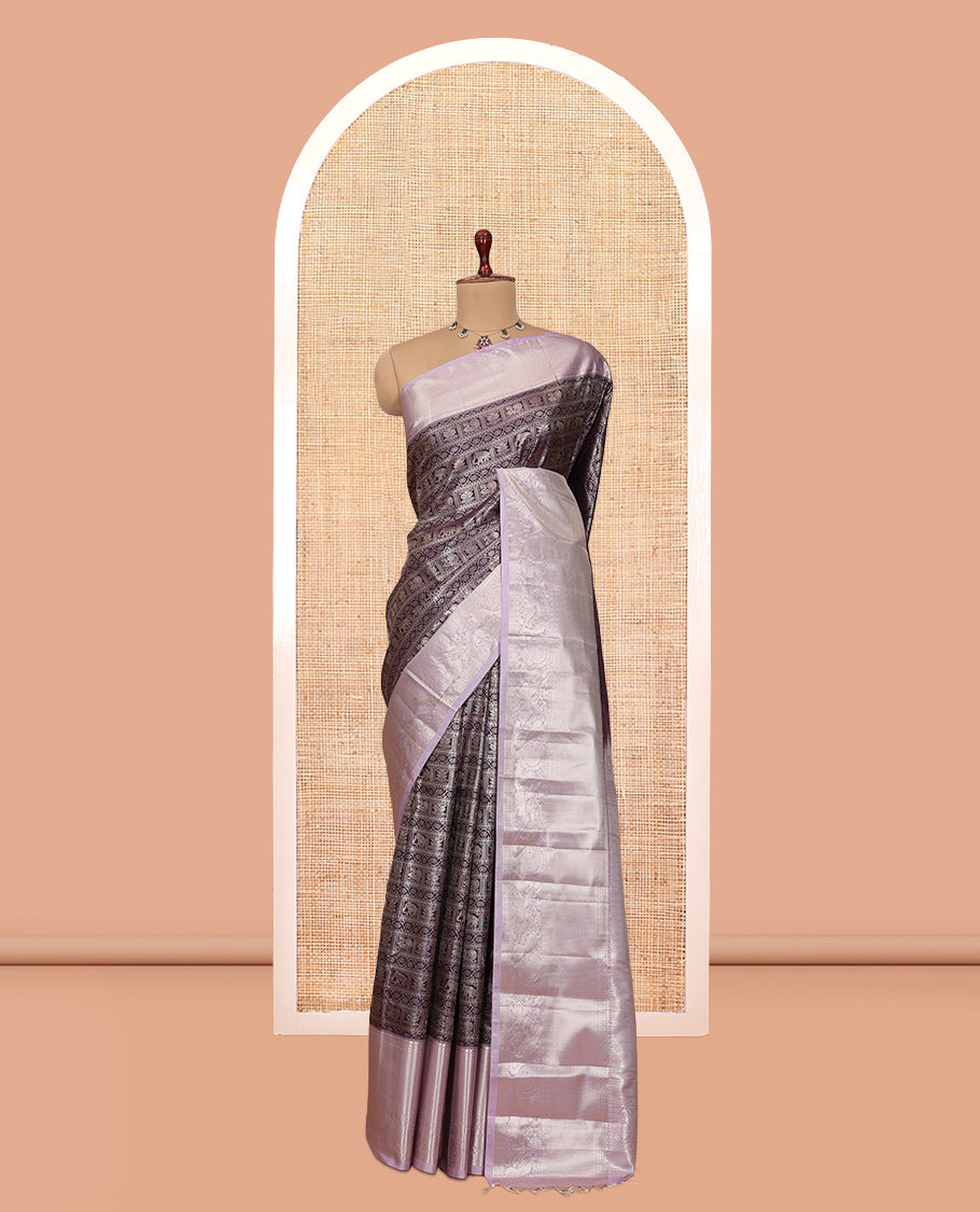 Purple-Lavender Budget Silk Saree