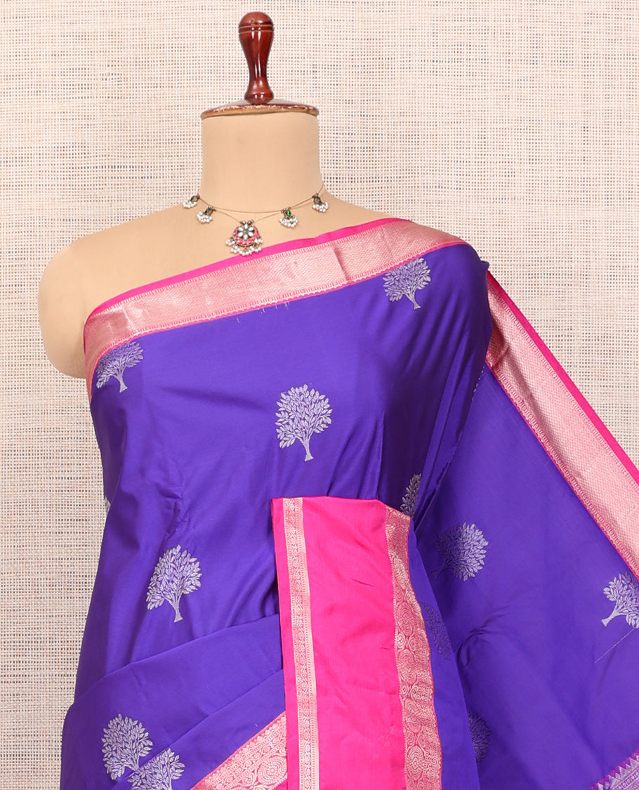 Violet Budget Silk Saree