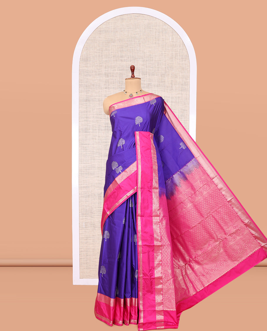 Violet Budget Silk Saree