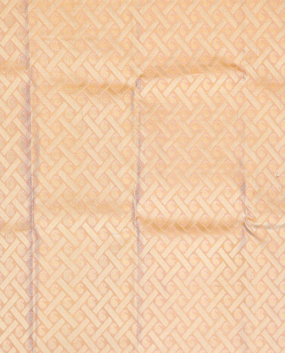 Sandal Pure Silk Navarathna Pavadai Material Set