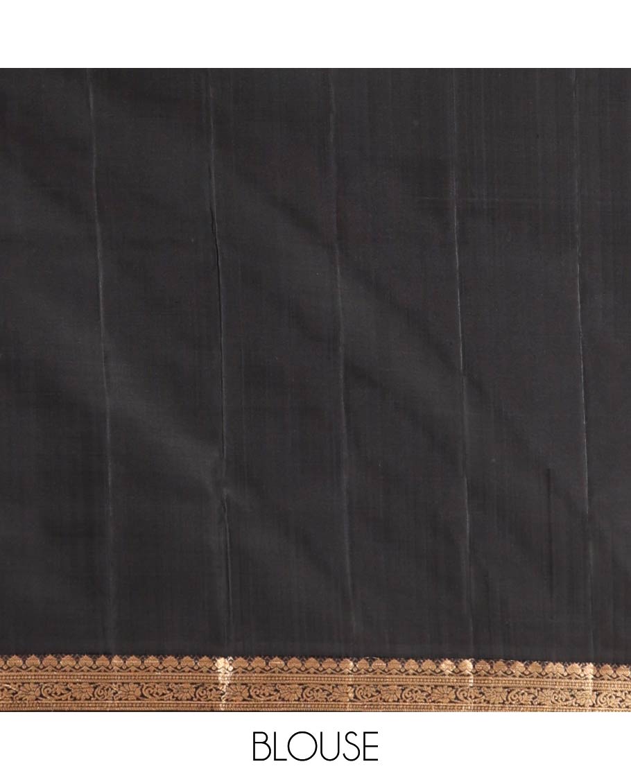 Pink Mayuri Soft Silk Saree, Entralled with Zari Buttas and Floral Creeper Designs On Its Body, Highlighted by Traditional Zari Designs Woven Border, Contrast Grand Pallu and Paired with a Contrast Blouse