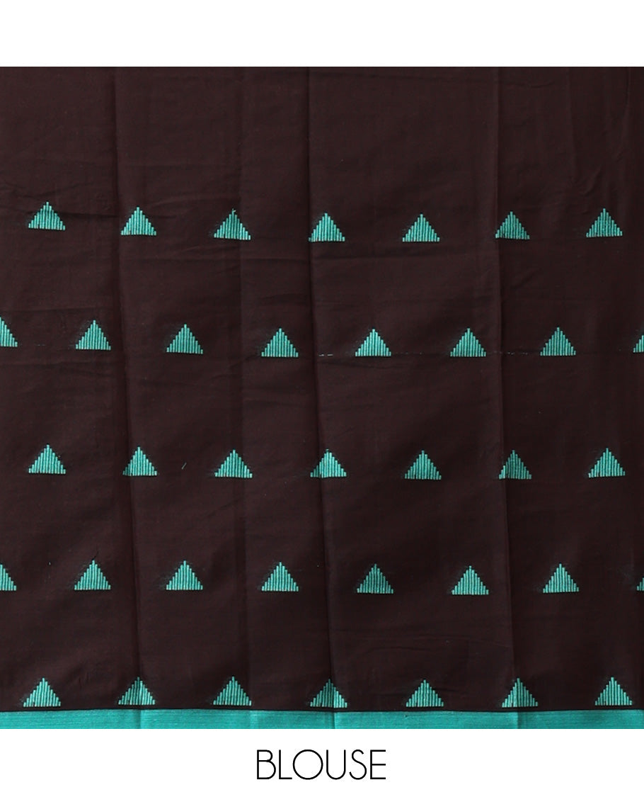 Brown Half-Saree