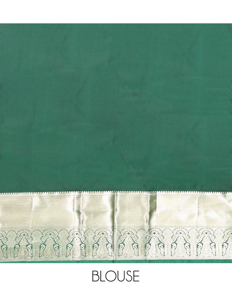 Brown Zari Buttas Gift Saree