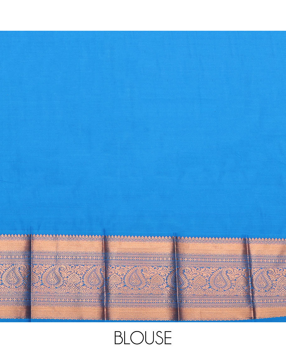 Pink Budget Silk Saree, Decorated with a Jacquard Design, Complemented by a Contrast Traditional Zari Border, Jaal Pallu, and Contrast Blouse