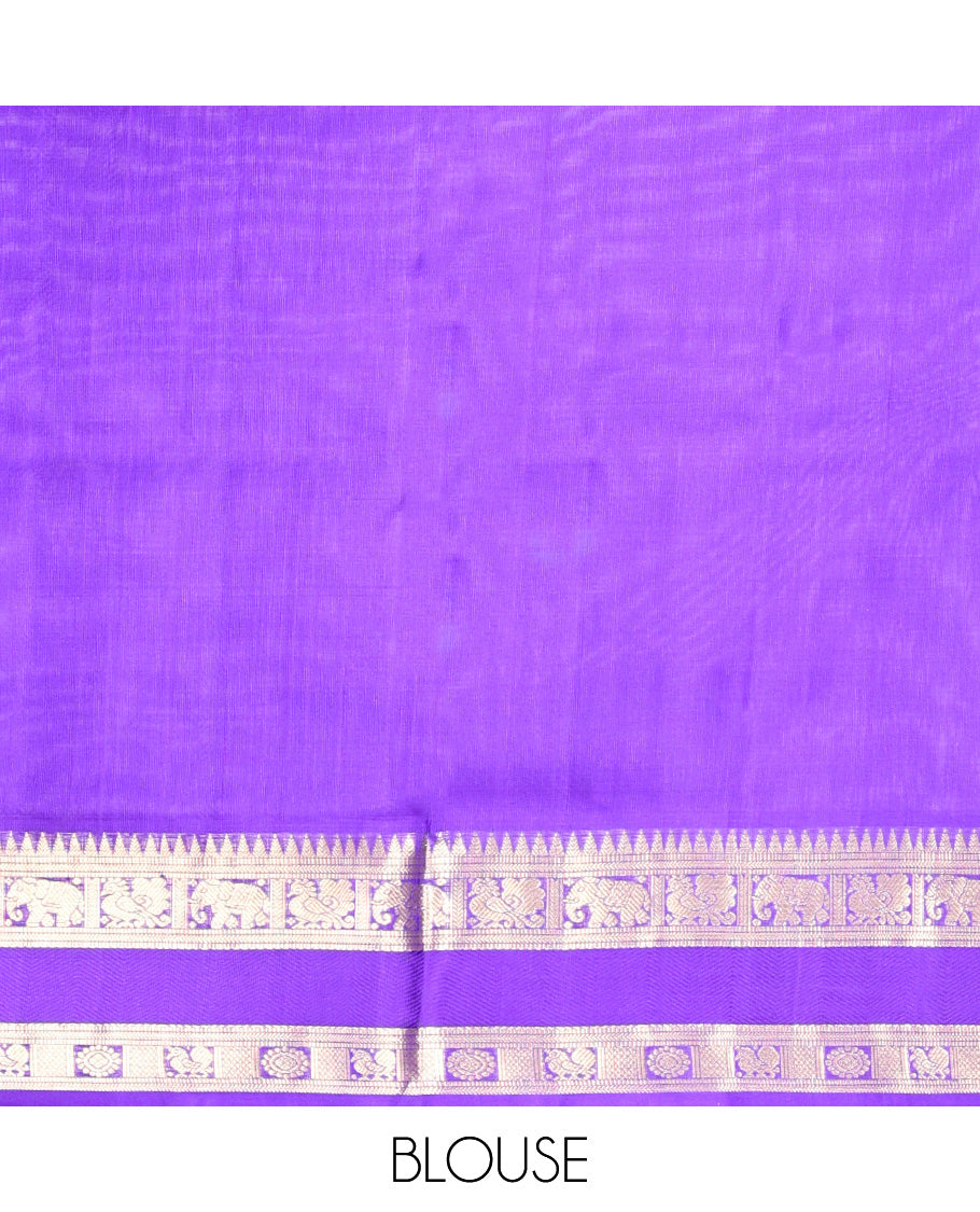 Blue Venkatagiri Silk Saree