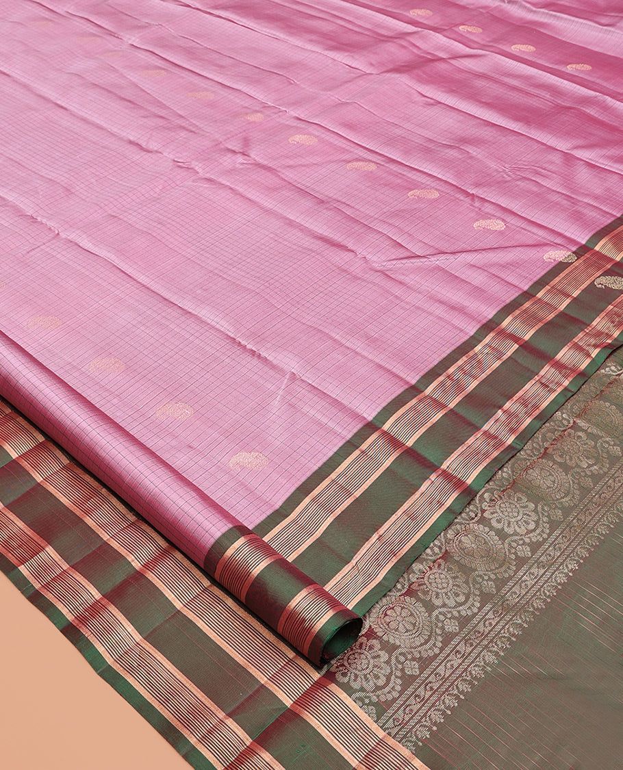 Pink Mayuri Lite Silk Mix Saree