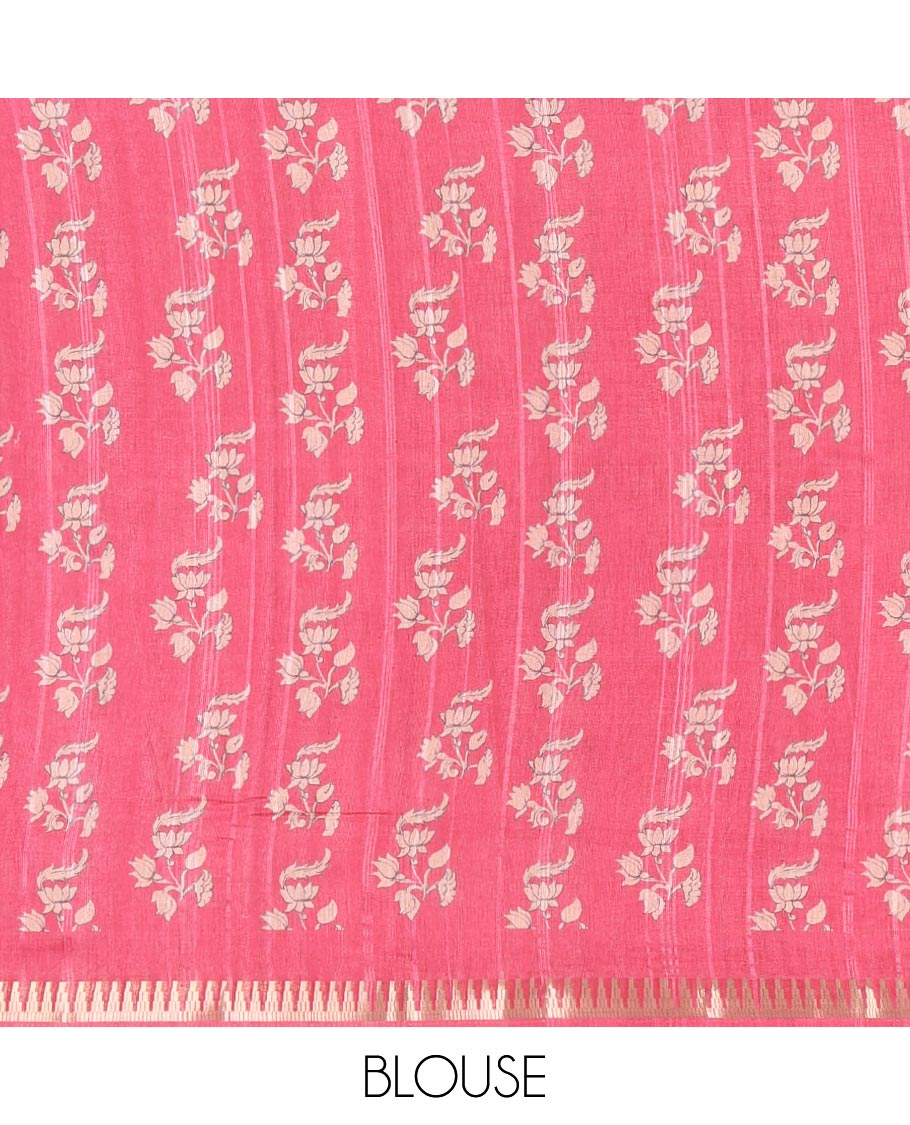 Mustard Semi-Tussar Silk Saree, Elegantly Detailed with Kalamkari-Style Human Motifs Printed on Its Body, Complemented by a Contrast Temple Zari Border, Creatively Kalamkari Printed Pallu, and Paired with a Contrast Blouse