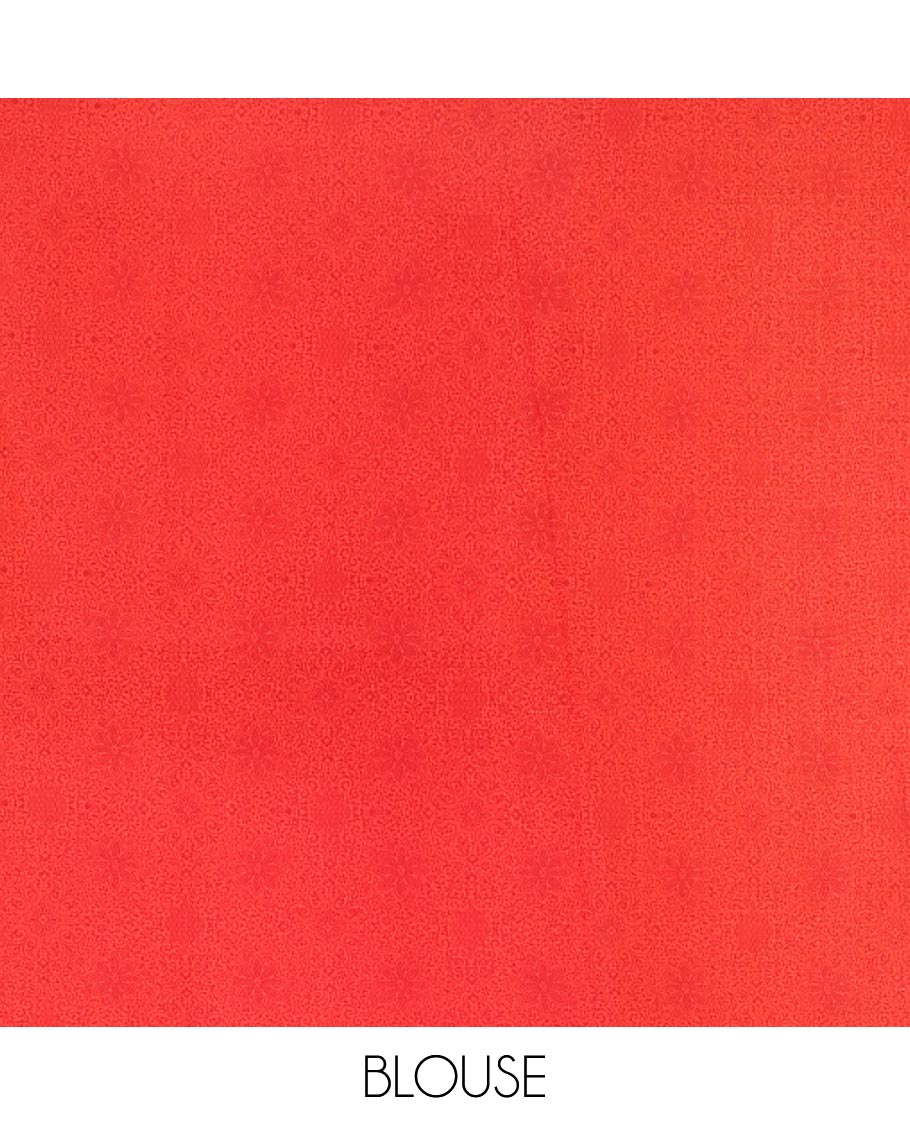 Borderless navy blue leaf and floral motifs digitally printed georgette saree, contrast negative printed blouse