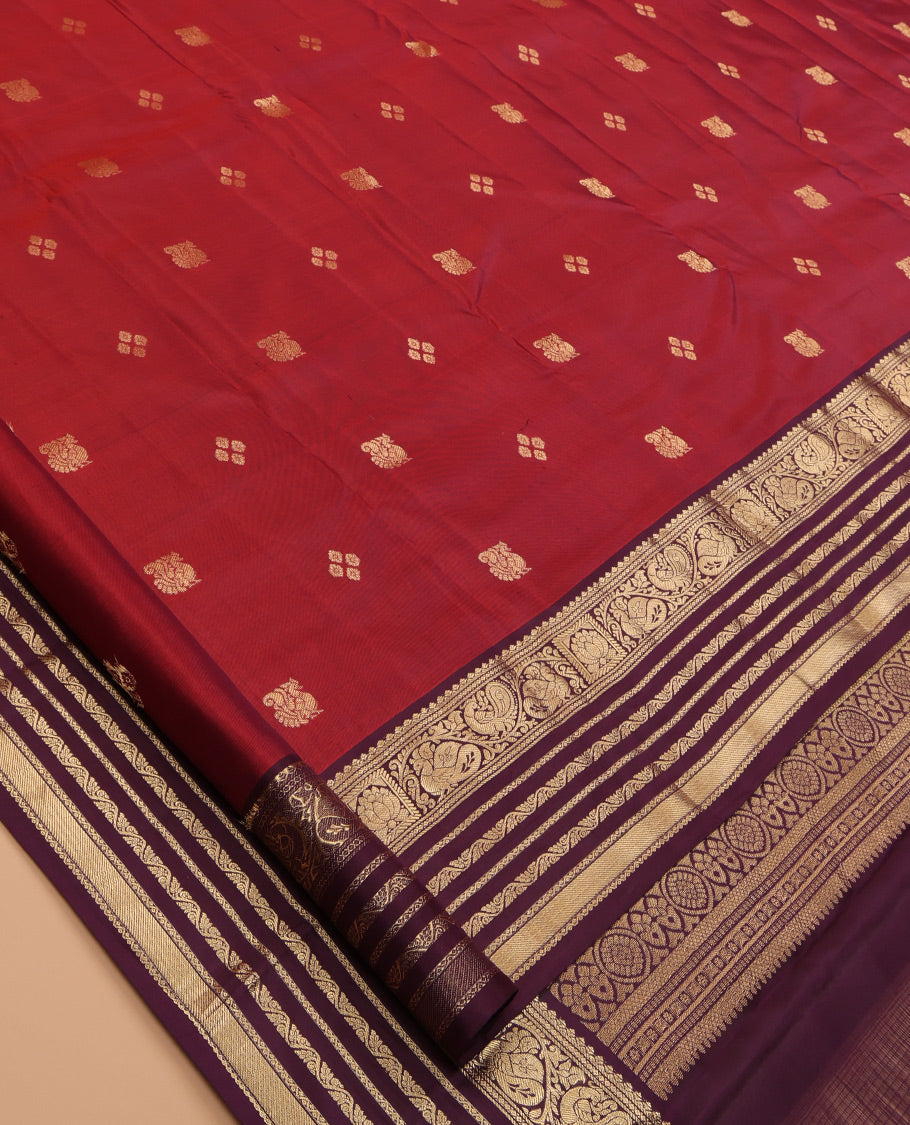 Red Kanchipuram Silk Saree
