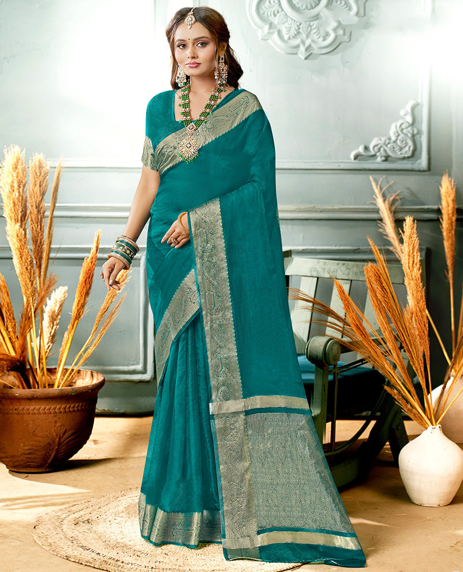 Rama Plain Crushed Tissue Designer Catalog Saree