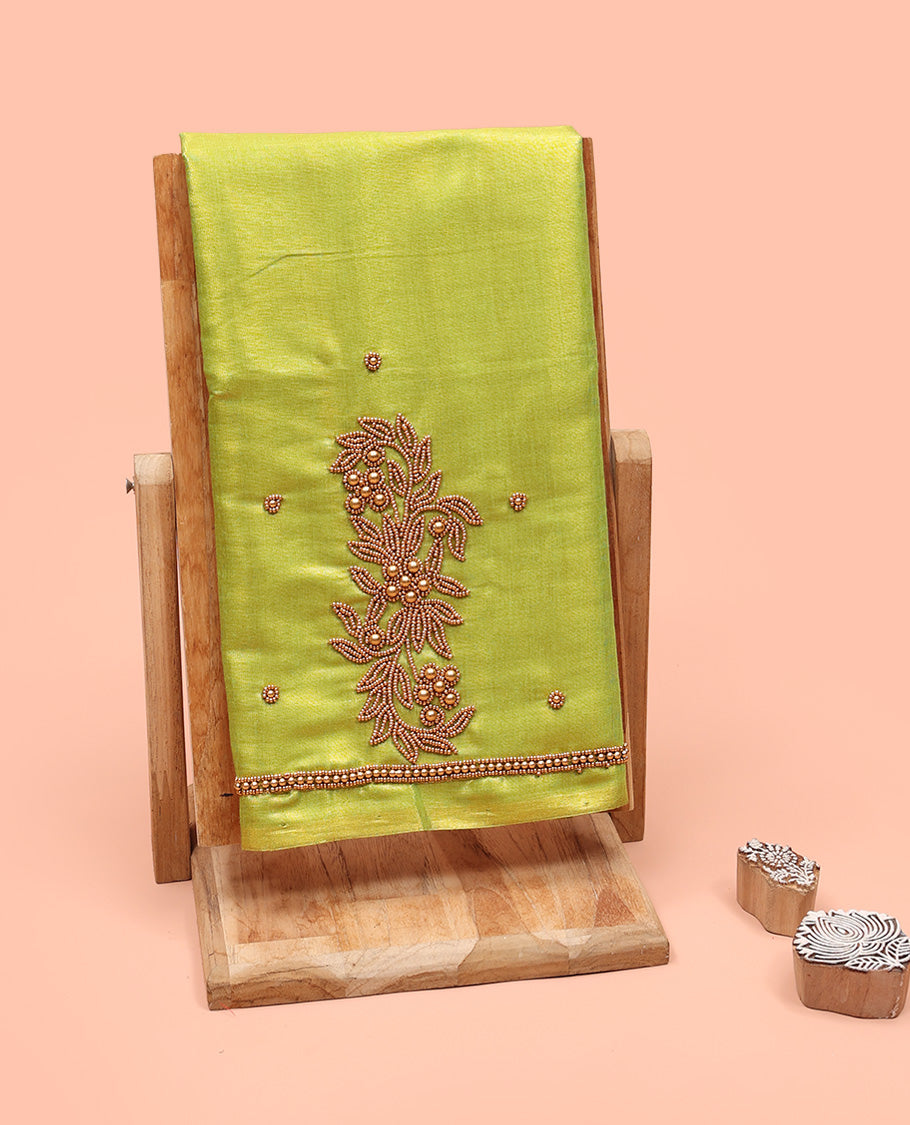 Parrot Green Aari Blouse Material