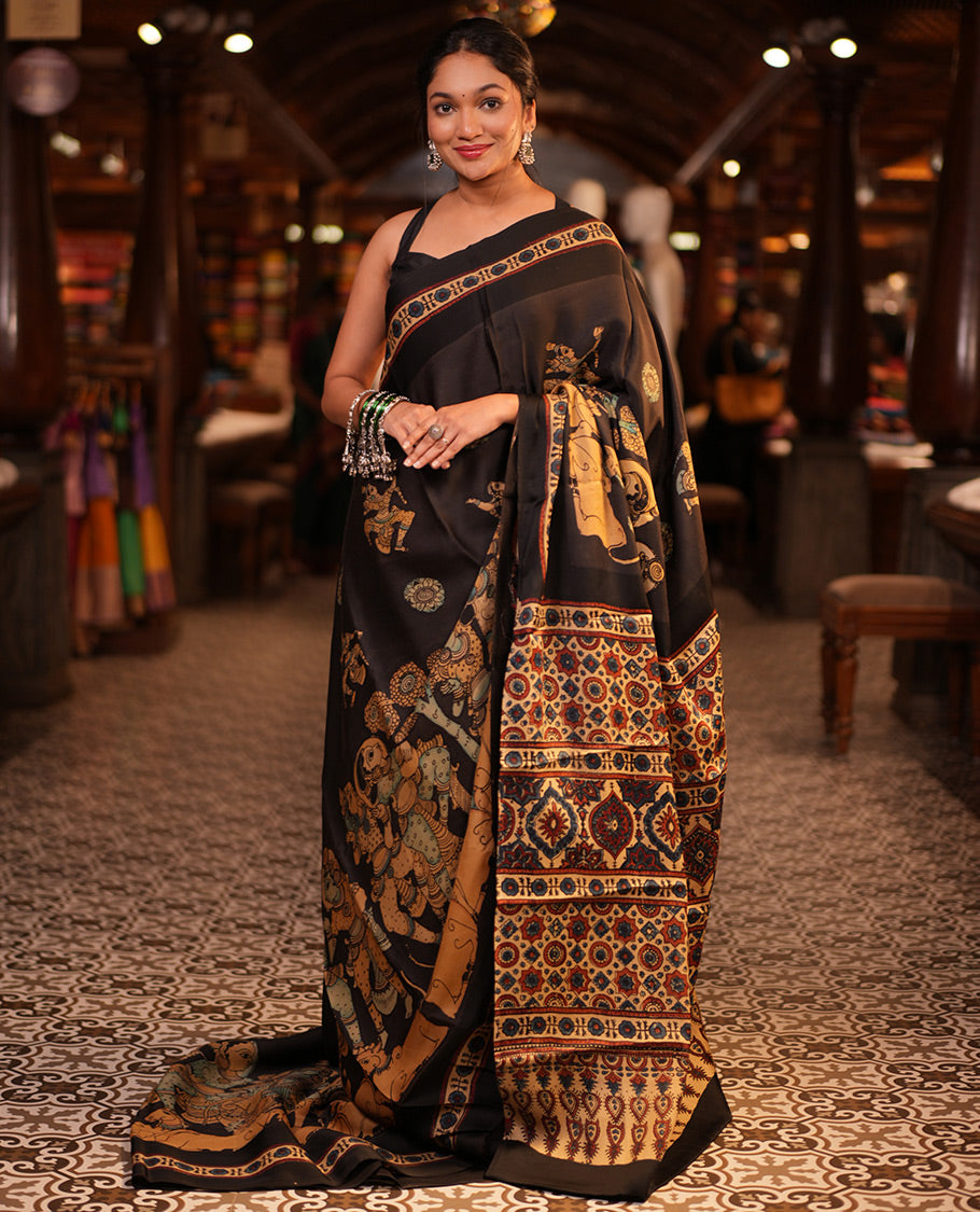 Black Modal Silk
