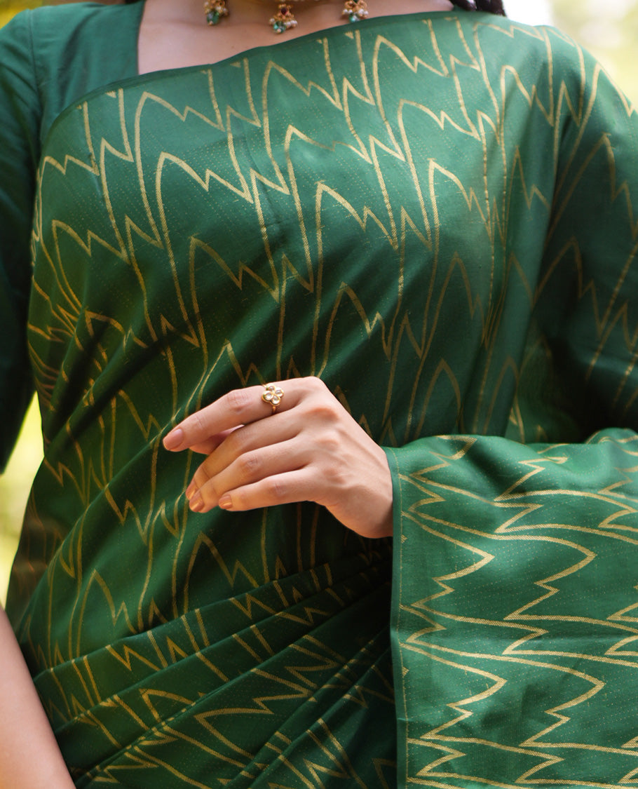 Green Vasundhara Saree