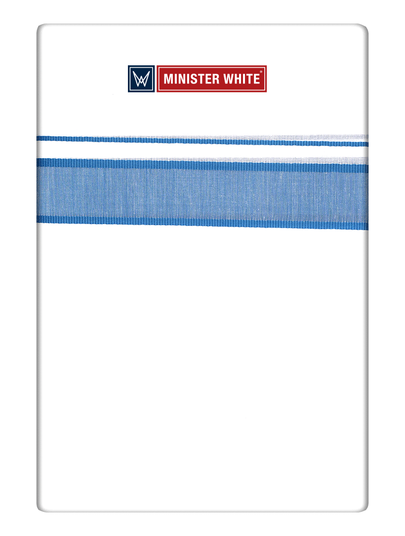 Mens Cotton White Double Layered Dhoti with Teal Fancy Kara - Malabar Star