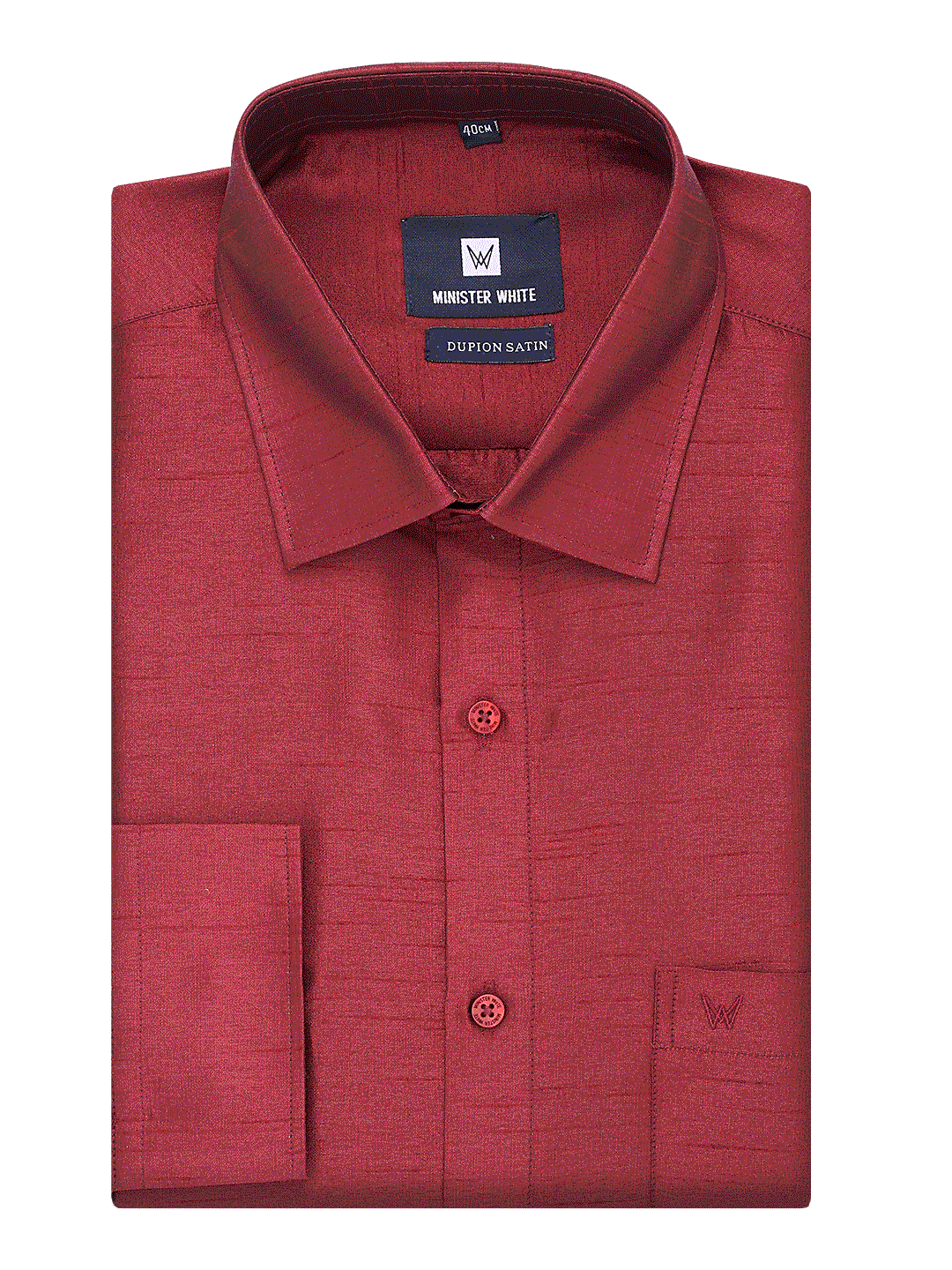 Mens Dupion Satin Regular Fit Maroon Colour Shirt