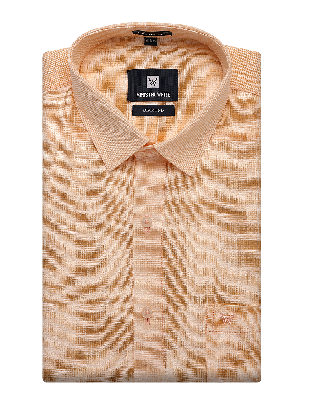 Mens Cotton Gold Colour Regular Fit Shirt Diamond