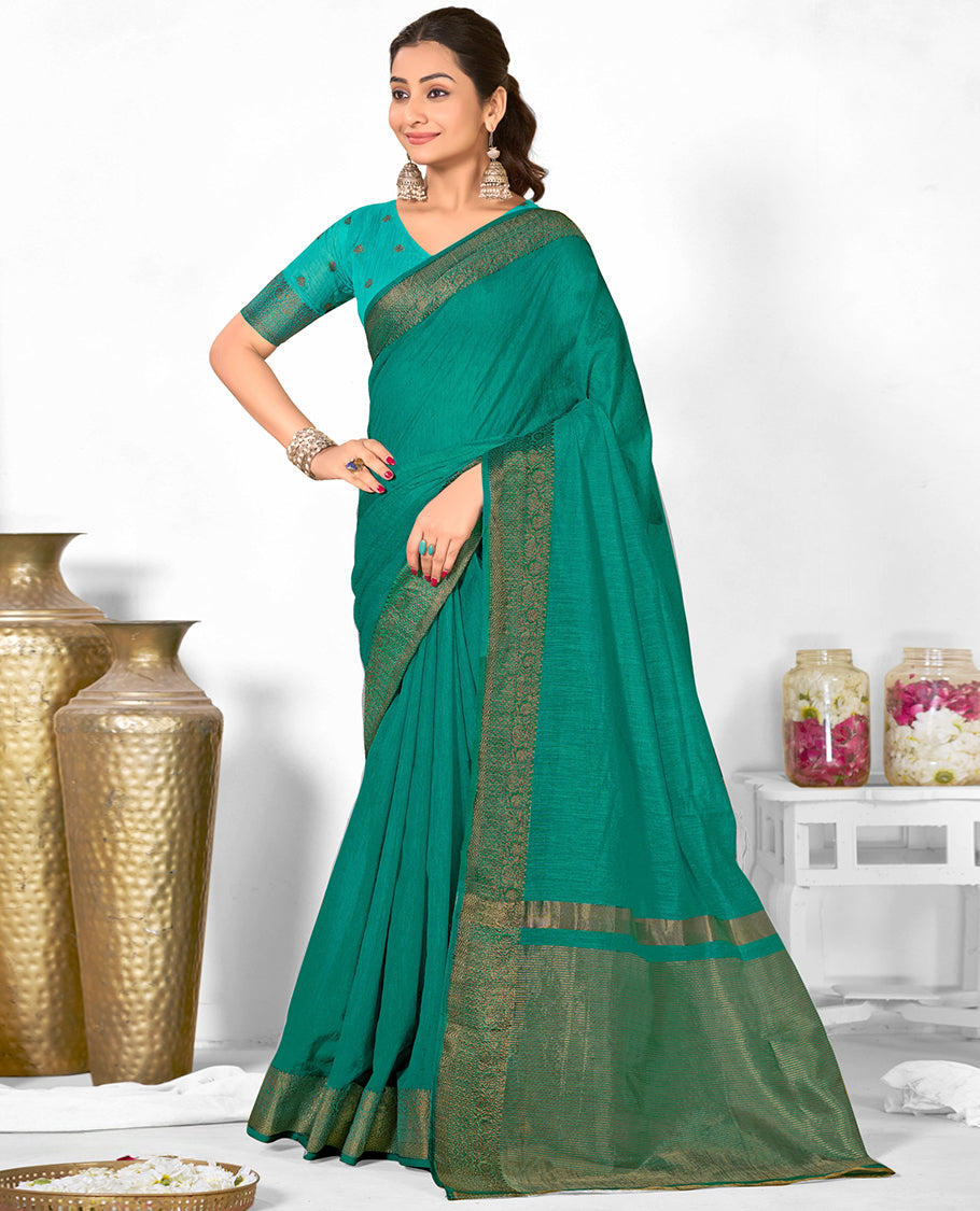 Rama Plain Linen Designer Catalog Saree