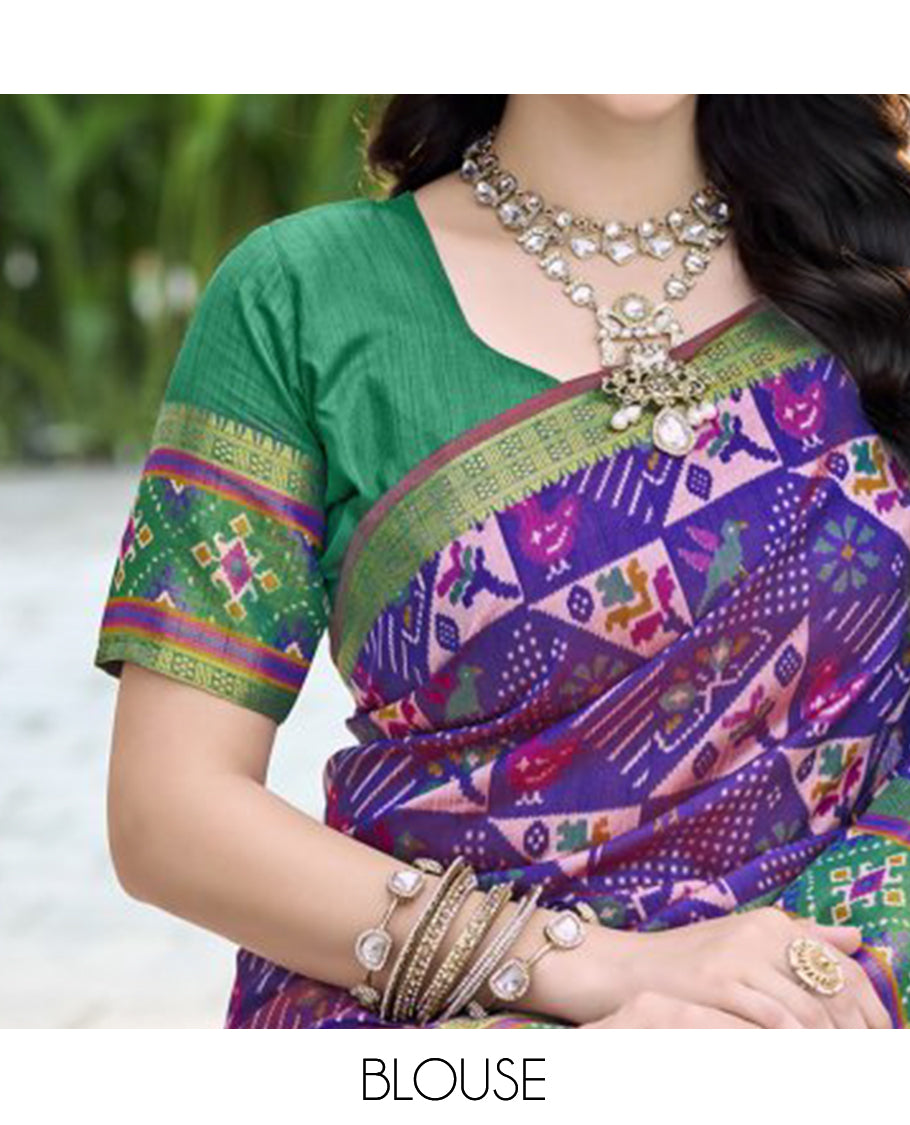 Violet Fancy Raw Silk Designer Catalog Saree
