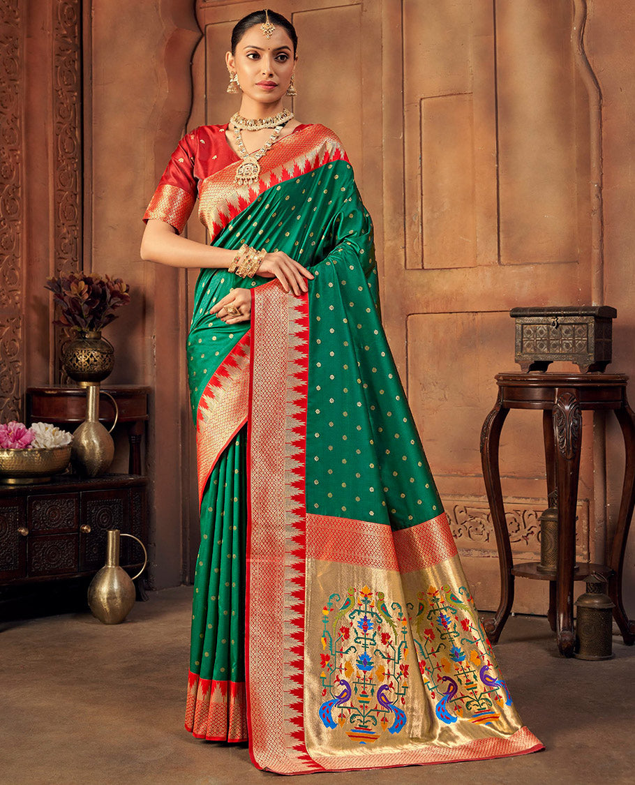 Green Buttas Designer Catalog Saree