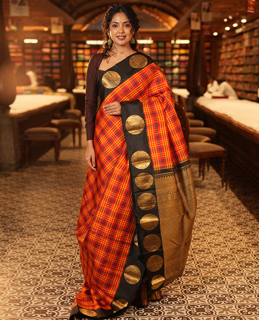 Red Kanchi Silk
