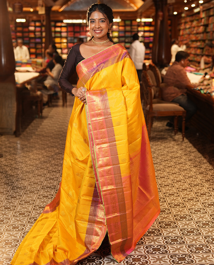 Yellow Kanchi Silk