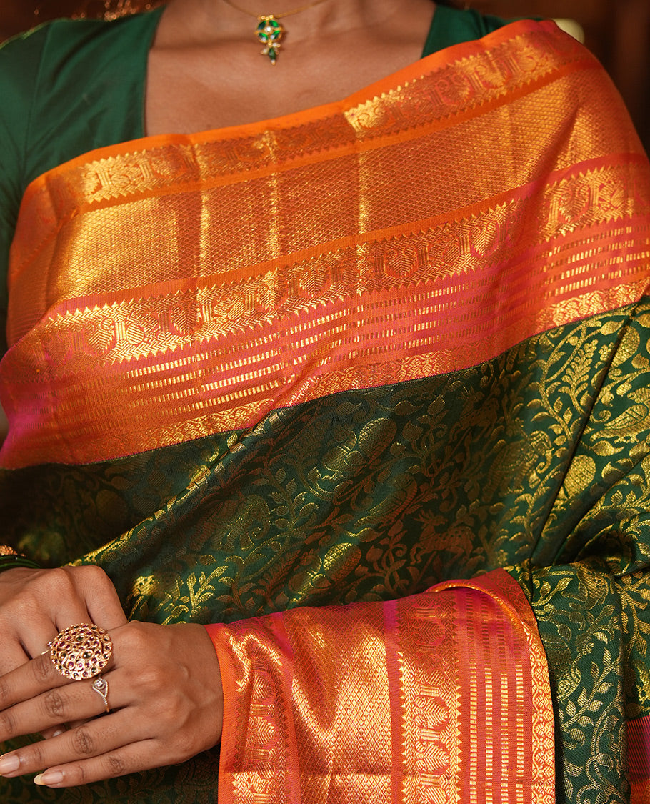 Green Kanchi Silk