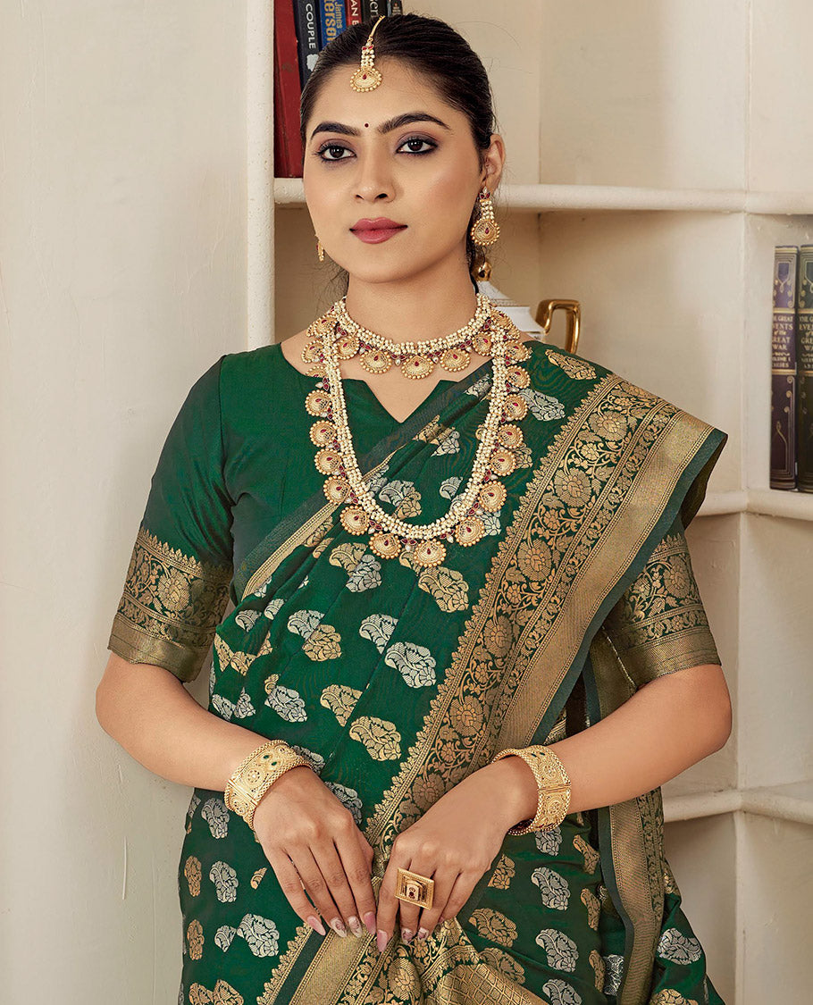 Green Designer Catalog Saree