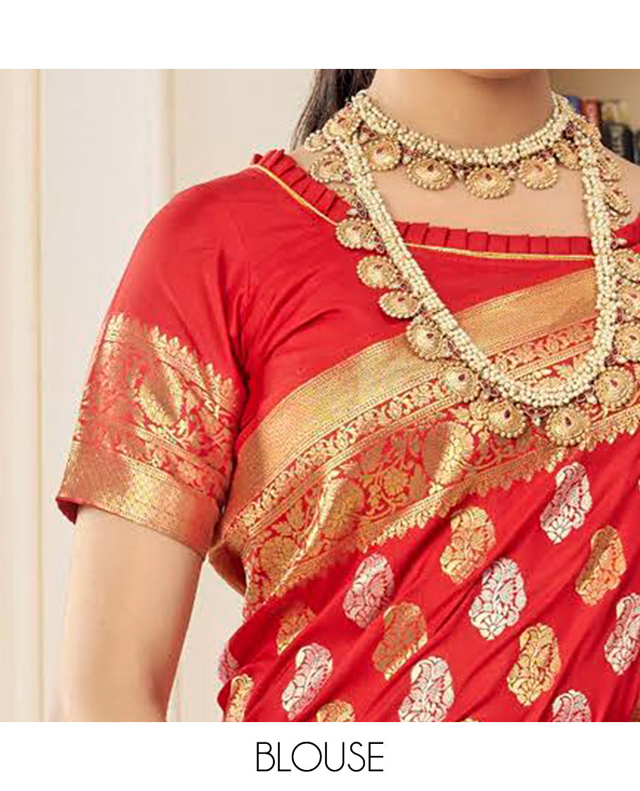 Red Designer Catalog Saree
