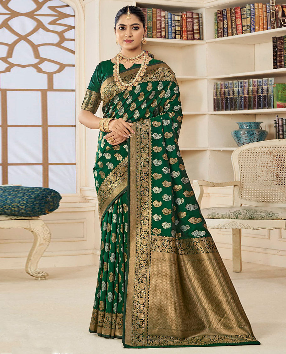 Green Designer Catalog Saree