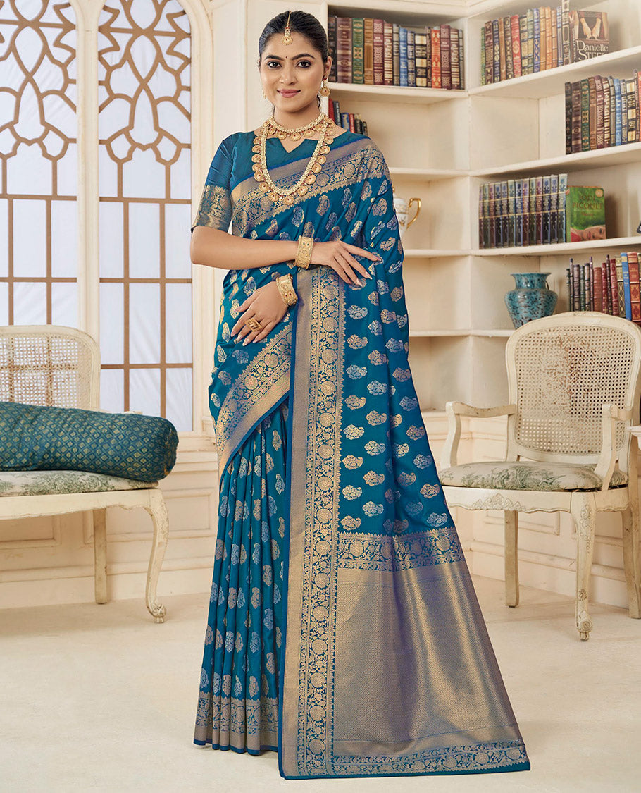 Blue Designer Catalog Saree