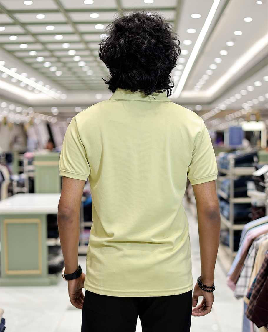 Green Desert Theme Cotton-Blended T-Shirt