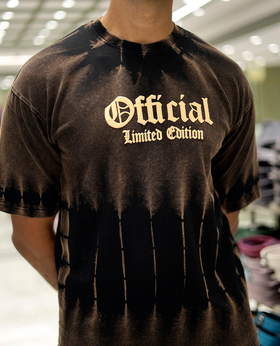 Black Cotton-Blended T-Shirt Features Typography Print, Half Sleeves, a Round Neck, an Oversized Fit, and a Regular Length
