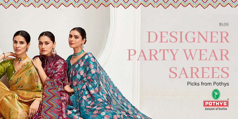Picks from Pothys : Designer Party Wear Sarees