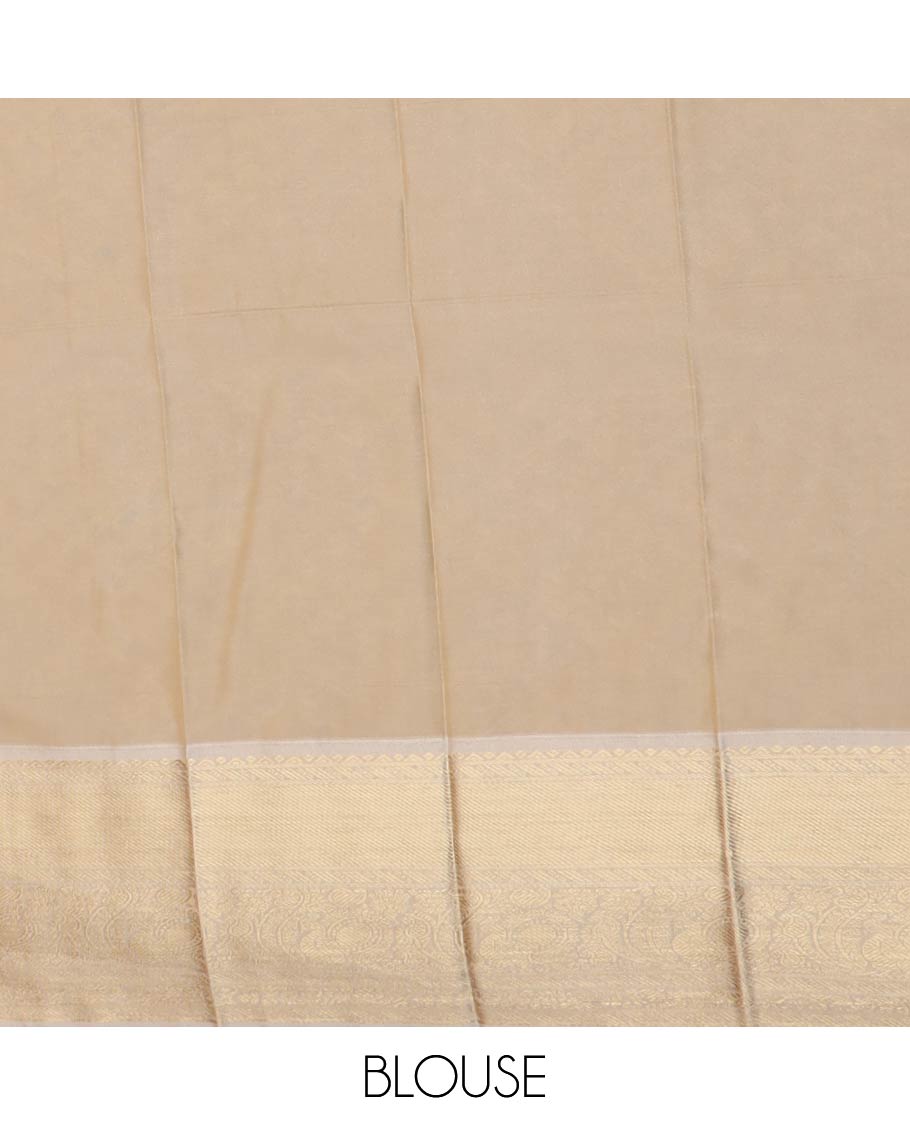 Yellow zari butta enclosed checked gift saree, contrast traditional zari border, and intricate pallu