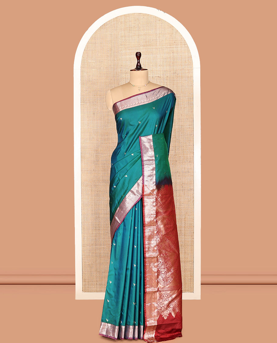 Peacock Green Gift Saree
