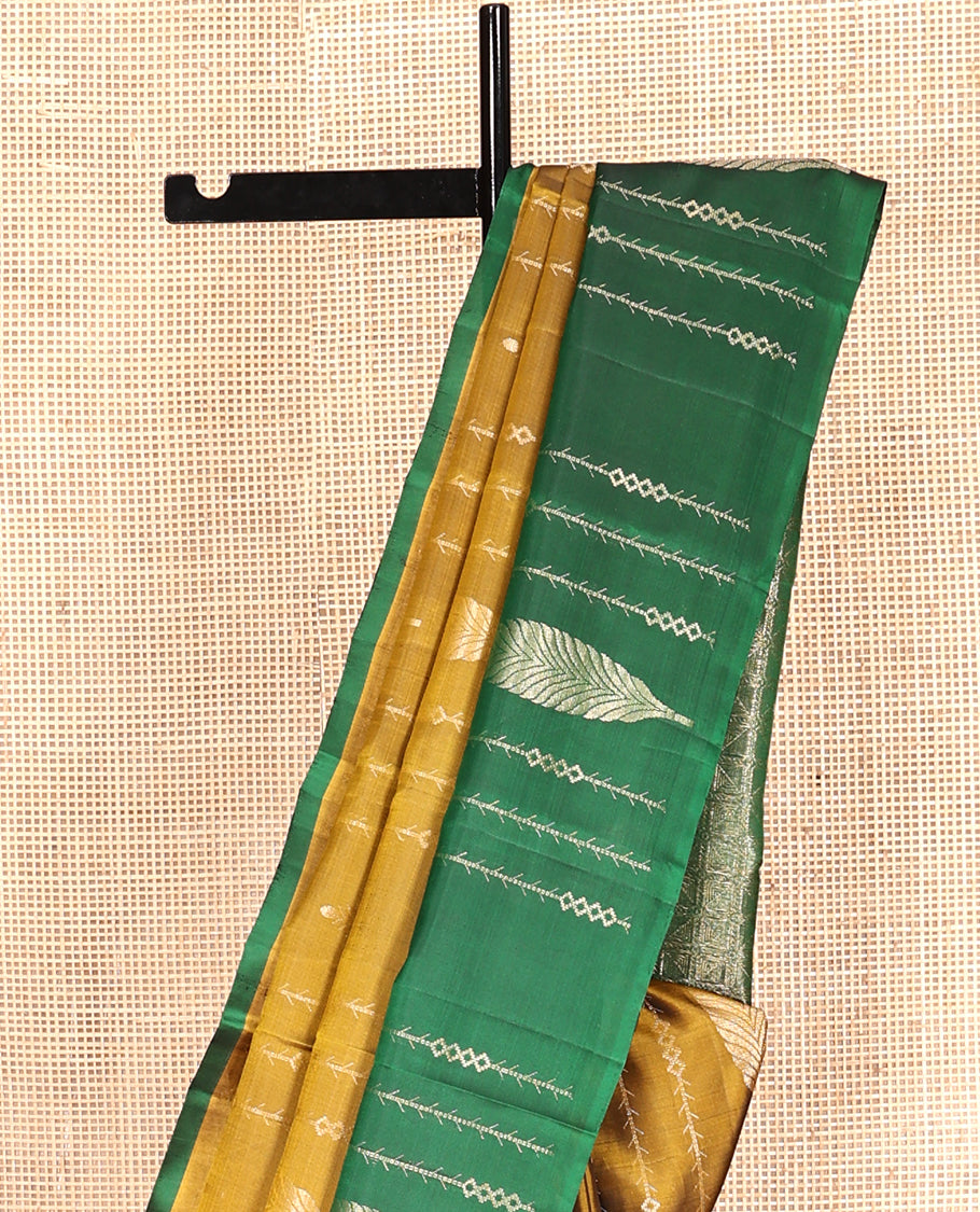 Mustard Mayuri Lite Silk Mix Saree
